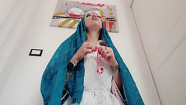 Blasphemous italian Virgin Mary