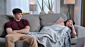 ADULT TIME - Kimmy Kimm CAUGHT MASTURBATING By Her Roomie, But She Can't Resist His Cock!