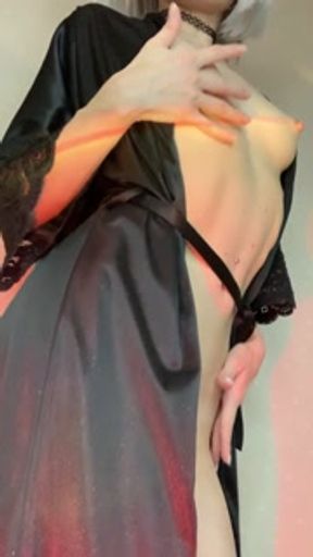 I love be naked under a silk robe!