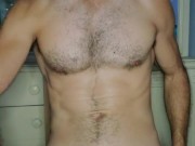 I just admire my hairy pecs