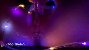 Artsy, Oily, String Light Pussy Rubbing