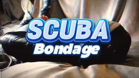 Scuba Bondage: Handcuffed in Gas Mask & Snorkel Helpless Air Control - 7 Min MOV HD