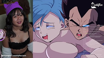 HOT DRAGONBALL HENTAI REACTION CUTE ASIAN STREAMER ExotiqFox Solo Gooner Girl Masturbation Hentai Reaction Funny Vegeta Bulma