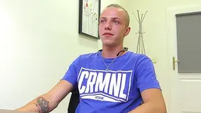 Gorgeous blonde guy gets his gay ass fucked in POV