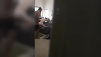 Amateur Twink Spies on Straight Roommate with Married Neighbor