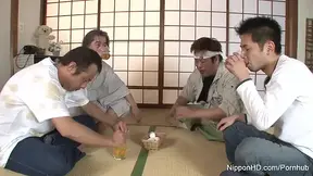 Young and bound brunette barely legal takes multiple loads while gagged and blindfolded