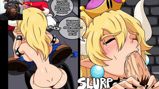 Bowsette Gets Boinked By Mario And Rails Until She Gets A Fountain Of Jism