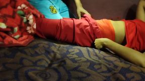 Fingers are being inserted into the vagina of a sister-in-law in Kolkata and she is being pushed very hard and she is screaming like a sex worker.
