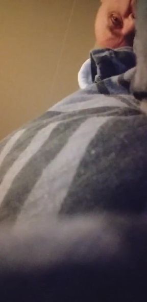 playing with a big dildo in my ass as well