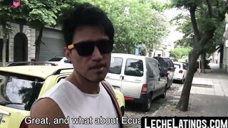 LecheLatinos.com - Straight Latino's first gay bareback experience in a wild fuck ses