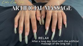Artificial massage with super long and beautiful nails | LINH'S LONG NAIL | CRAZY ABOUT LONG AND NATURAL NAILS