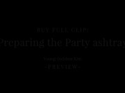 Preparing the Party ashtray Preview - Human ashtray POV - Young Goddess Kim