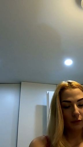Sexy and horny tight pussy girl in her pink dresss prepares for the night club   Clip 1