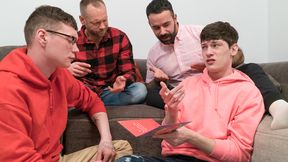 Nerdy Twink And His Straight Friend Get Fucked By Their Step Dads For Valentine's Day