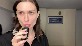 Mistress Smokes, Spits &#x2013; Dominatrix Control View