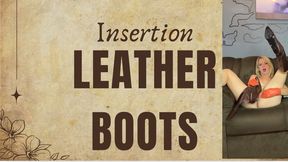 insertion my brown leather boots