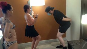 Two Babes Busting Balls