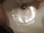 FTM Piss In Sink At Work