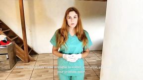 Sexy Latina nurse Julia rims and swallows load, pee too