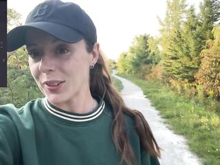 Risky Trail Walk With My Lush! - Public Orgasm - Remote Vibrator