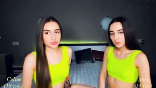 Russian Not Twin Sisters play on cam