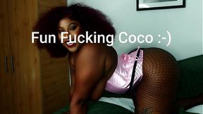 Coco bootied black girl fun fuck in a small room
