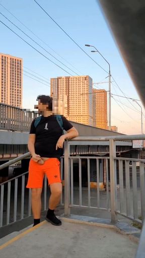 Super Hot Risky Jerkoff Public Street. Almost Caught