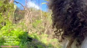 Unexpected Outdoor Adventure with Your Stepmom - A Tempting Surprise Awaits!