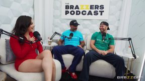 Brazzers - Valentina Nappi Takes Two Cocks After Podcast