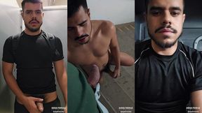 lavando banheiro publico de mijo