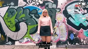 German Chubby Teen Flashes Publicly Before Steamy Sex Date Encounter