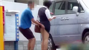 Skirt Shark Stalks Her Prey – Flashing Panties Soaking Wet Cunt tease