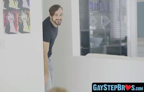 GayStepBros.com - Twink teased and left yearning for a rough raw pounding from his ol
