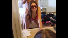Backstage Sex after Bikini Photoshoot with 18yo Teen Model - POV Sex Amateur