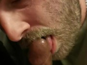 Sucked a big black anonymous cock whilst cruiding in the public toilets