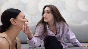 SARAH - You're just another whore at my feet!