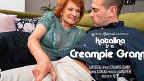 ”Grandma Katalina is getting a creampie from her younger suitor”