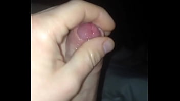 Rubbing lube on my dick