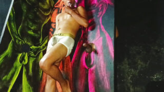 Felace, masturbace, bez sedla, webkamera, šaty – domácí film amatérských mladých teenagerů, crossdresserů, gay děvek, šukaných do zadku s velkým pérem