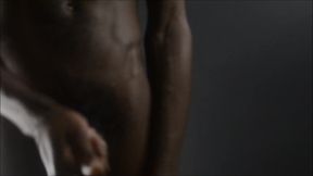 Woody Johnson loves his big black cock in solo masturbation scene