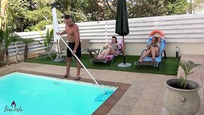 poolboy verfuhrt?! spermafresse fur freche dreier schlampen!