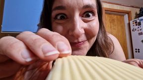 Jealous Roommate is a Hungry Giantess! Eats you with Cheese