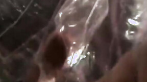 Nerdy amateur  men stuffing his huge dick in sex doll