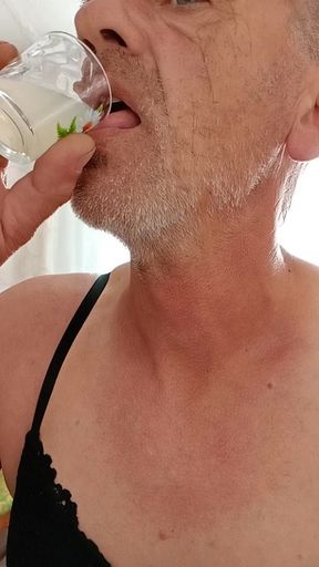 Waffle player Galina not a day without sperm in her mouth