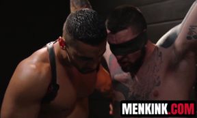 Pierced Arad Winwin manhandles Teddy Bryce like a bottom slut