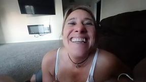 Taking Cock Balls Deep Down Throat To CIM
