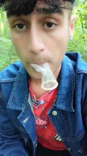 Twink Cruisers Used Condom