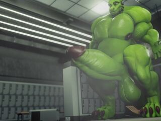 Reached His Peak, Syrl Dragon Hyper Macro Muscle Growth Animation