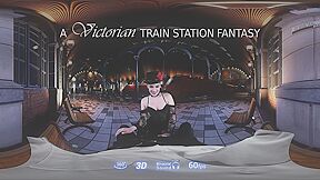 Bobbi Dylan In A Victorian Train Station Fantasy - 360 Hardcore