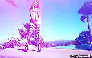 Crystal Thayer works his wand and licks Wolf Hudsons ball sack
